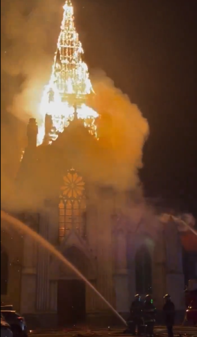 Man arrested in France over fire that destroyed historic church