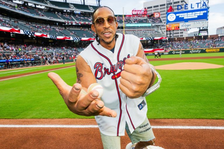 Ludacris Throws First Pitch During Braves Game With Big Arms