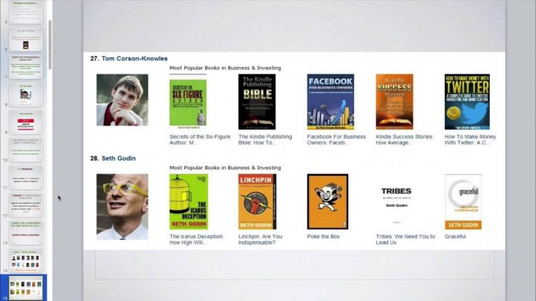 How to Become a #1 Bestselling Author on Amazon Kindle