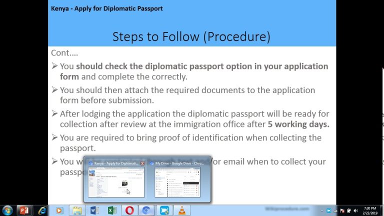 Kenya – Apply for Diplomatic Passport – English Mushenee