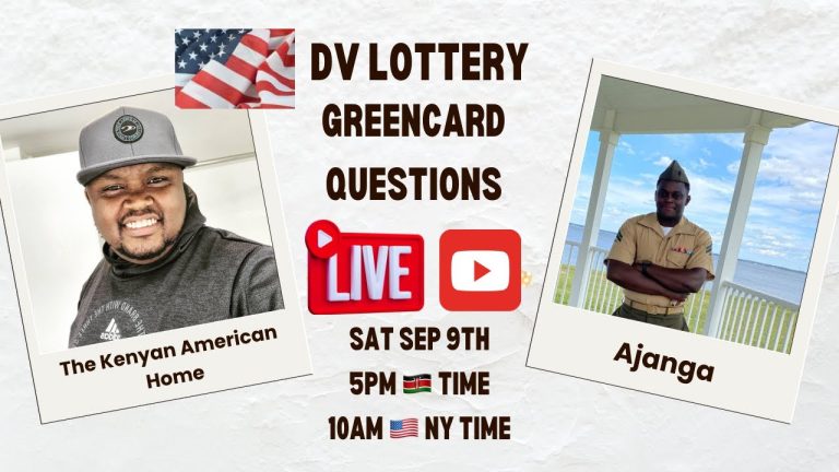 Jamaa Aliye Na Bahati Ya Watu Kushinda Greencard – DV Lottery Questions Mushenee