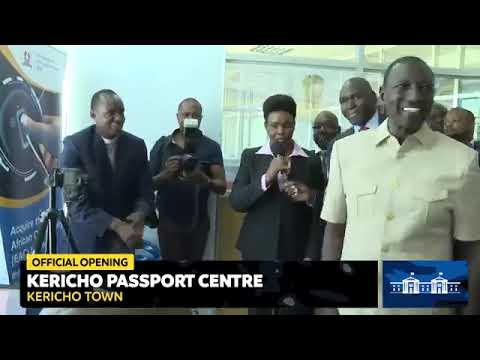 CHEERS AS PRESIDENT RUTO OPENS A PASSPORT CENTRE IN KERICHO! Mushenee