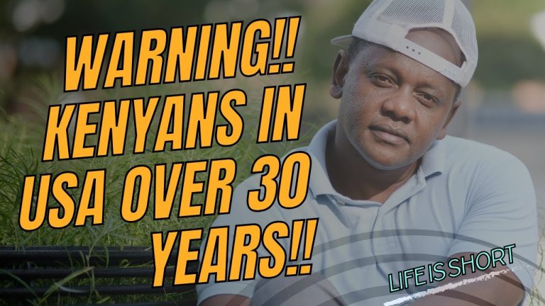 WARNING! for Kenyans in USA over 30 years old | Life is short!! Mushenee