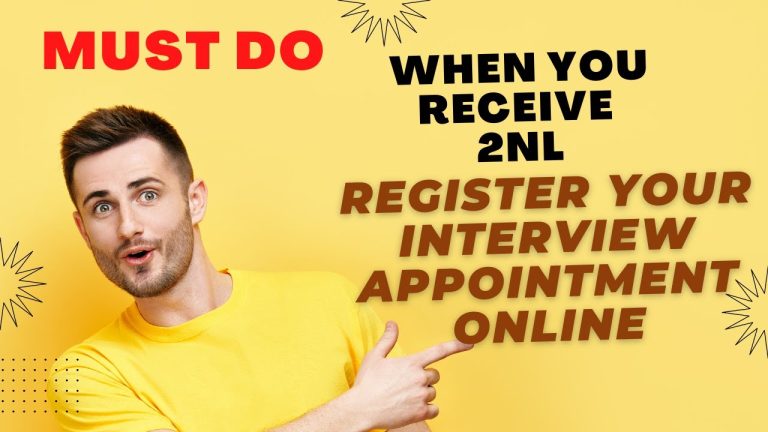 When You Receive 2NL, Register You Interview Appointment Online Mushenee