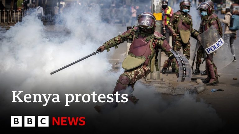 Kenya: Tear gas fired at anti-government protesters | BBC News Mushenee