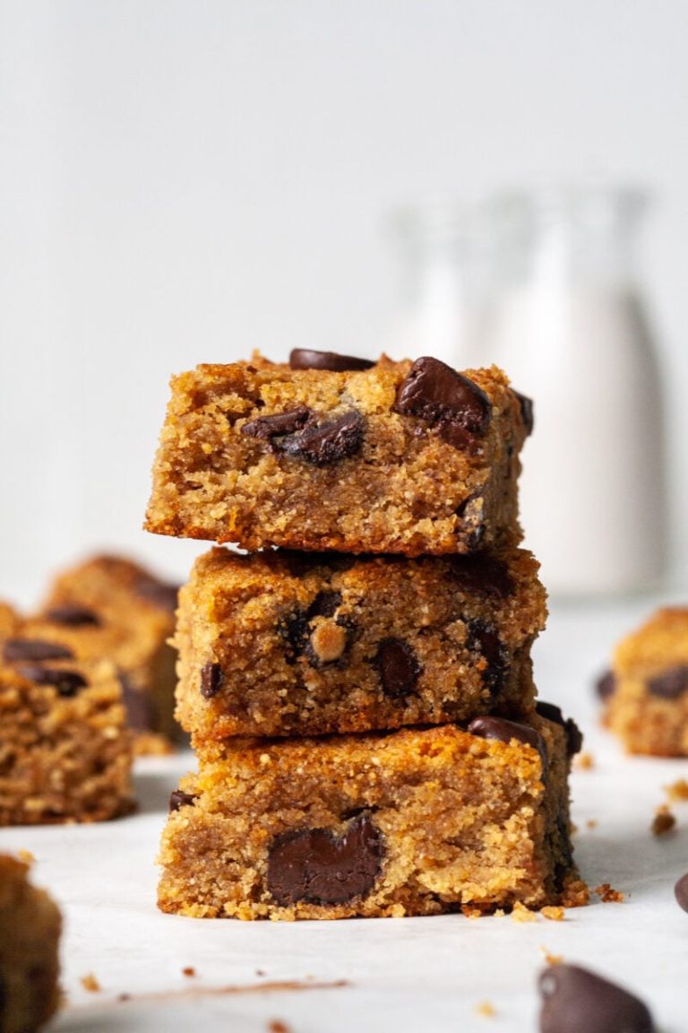 Peanut Butter Blondies ⋆ 100 Days of Real Food