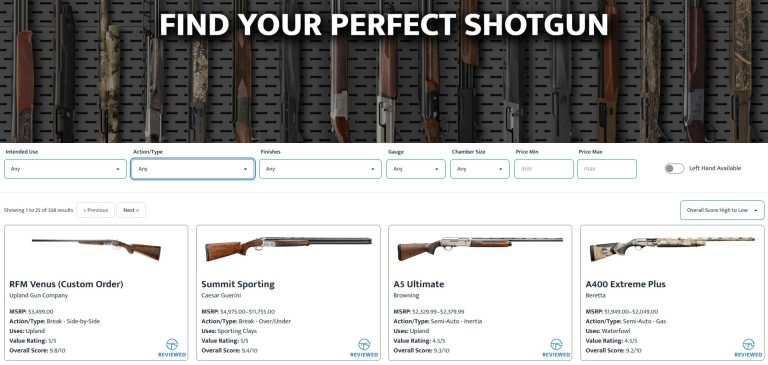 New Tool Makes Finding Your Perfect Shotgun Easy