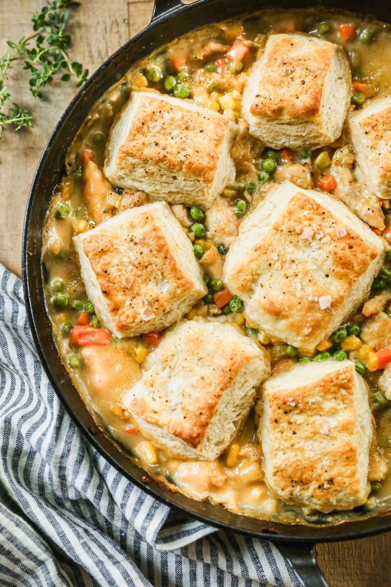 Chicken Pot Pie With Biscuits – WellPlated.com