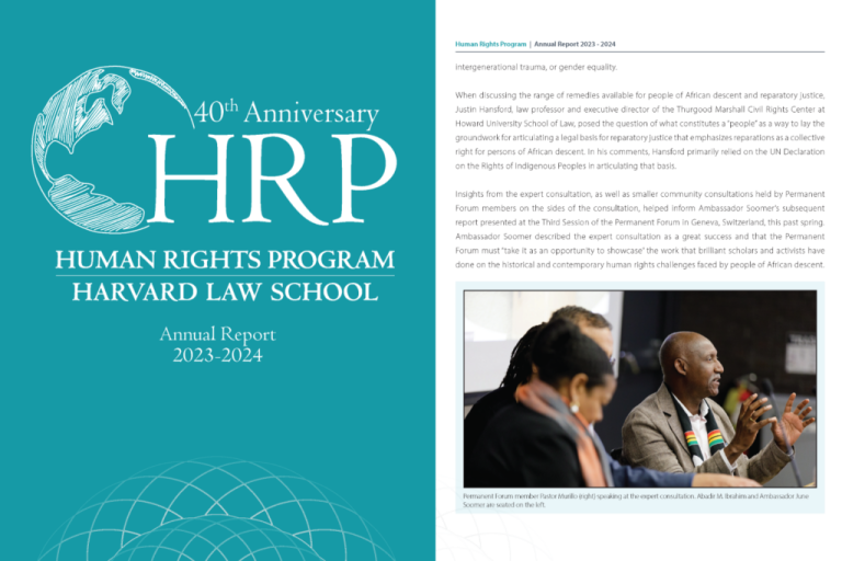 Release of HRP’s 2023-2024 Annual Report – Harvard Law School