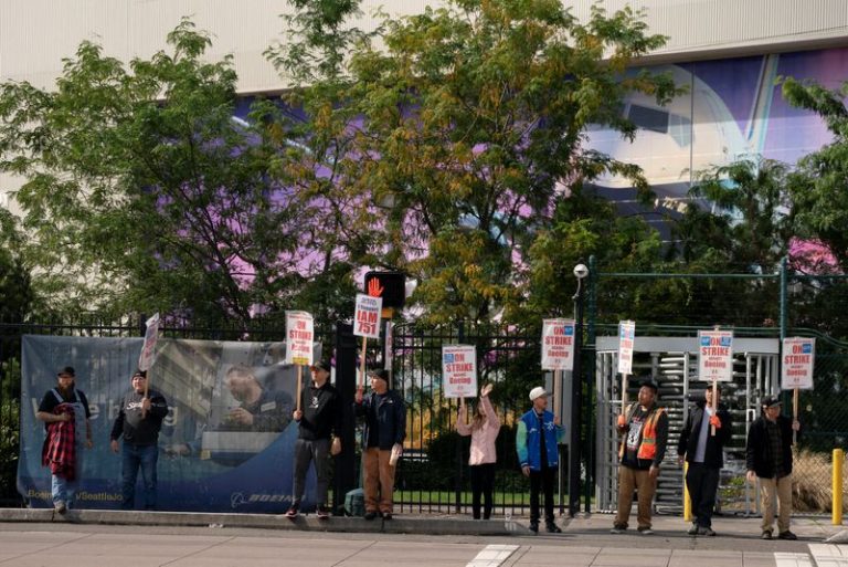 Boeing freezes hiring, weighs furloughs as strike enters fourth day By Reuters