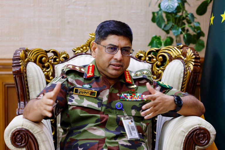 Bangladesh army chief pledges support for Yunus’ interim government ‘come what may’