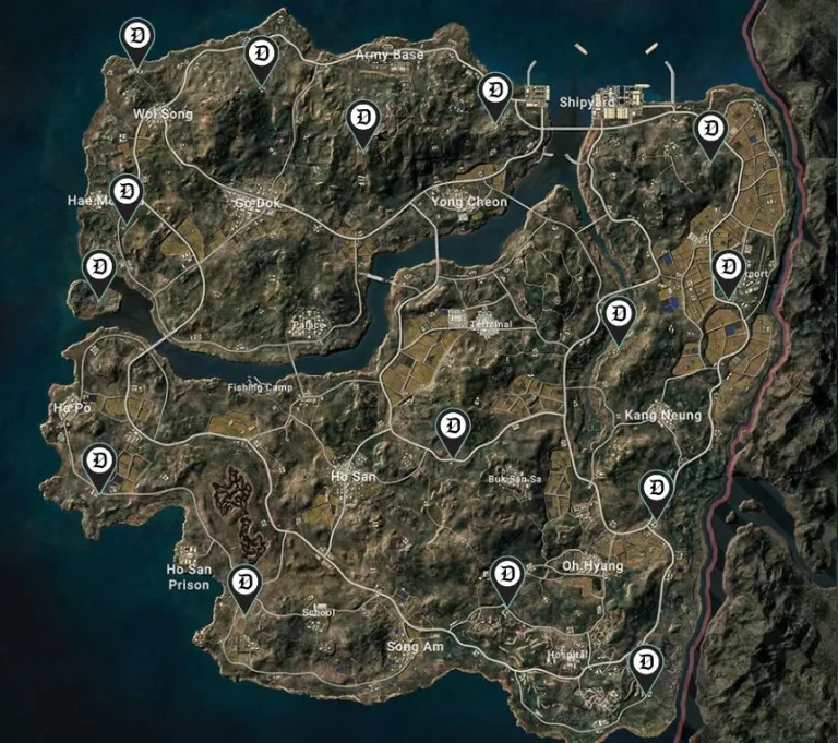 All PUBG Taego Secret Room locations and how to get keys