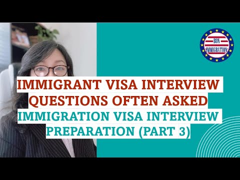 Common immigrant visa interview questions in a mock-up.  US Visa Interview Preparation Tips (Part 3) Mushenee