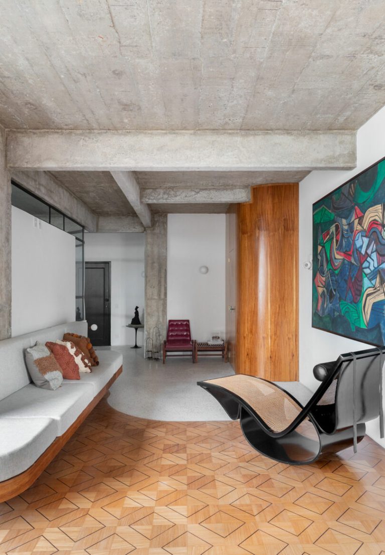 The JF Apartment Merges Brutalism and Minimalism in São Paulo