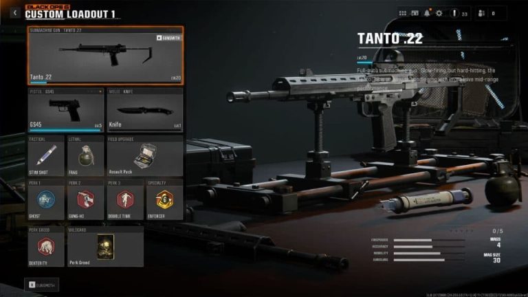 Best Tanto .22 loadout in Black Ops 6 beta