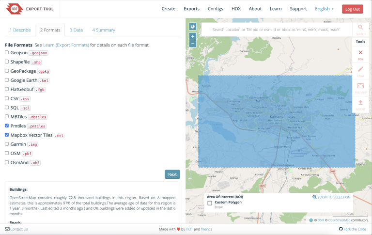 Export Tool Update: New vector tiles format and improved metadata